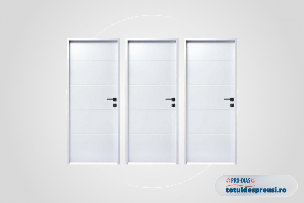 uși albe cu toc reglabil