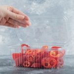 Caserolă de plastic transparentă pentru ambalarea alimentelor