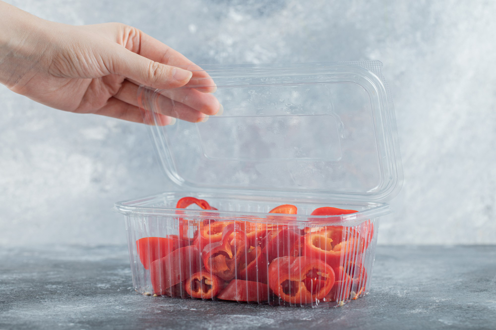 Caserolă de plastic transparentă pentru ambalarea alimentelor